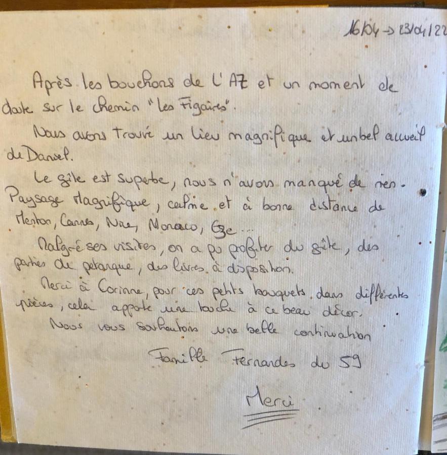 Les Figaires Vila L'Escarene Exterior foto