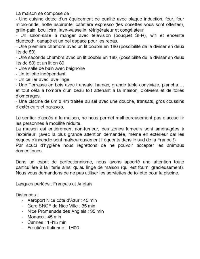 Les Figaires Vila L'Escarene Exterior foto
